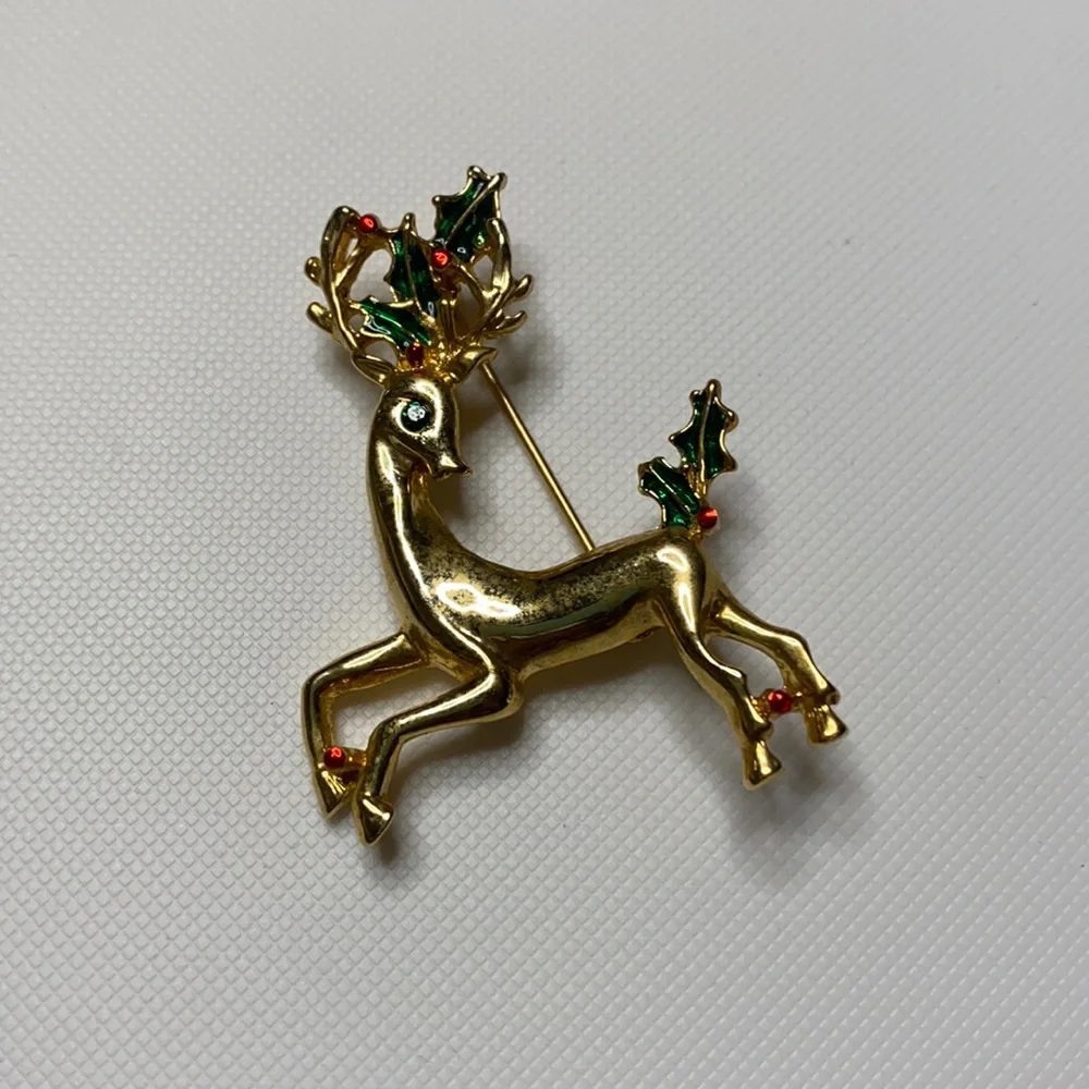 Vtg Gerry's Christmas Brooch - Picture 1 of 4